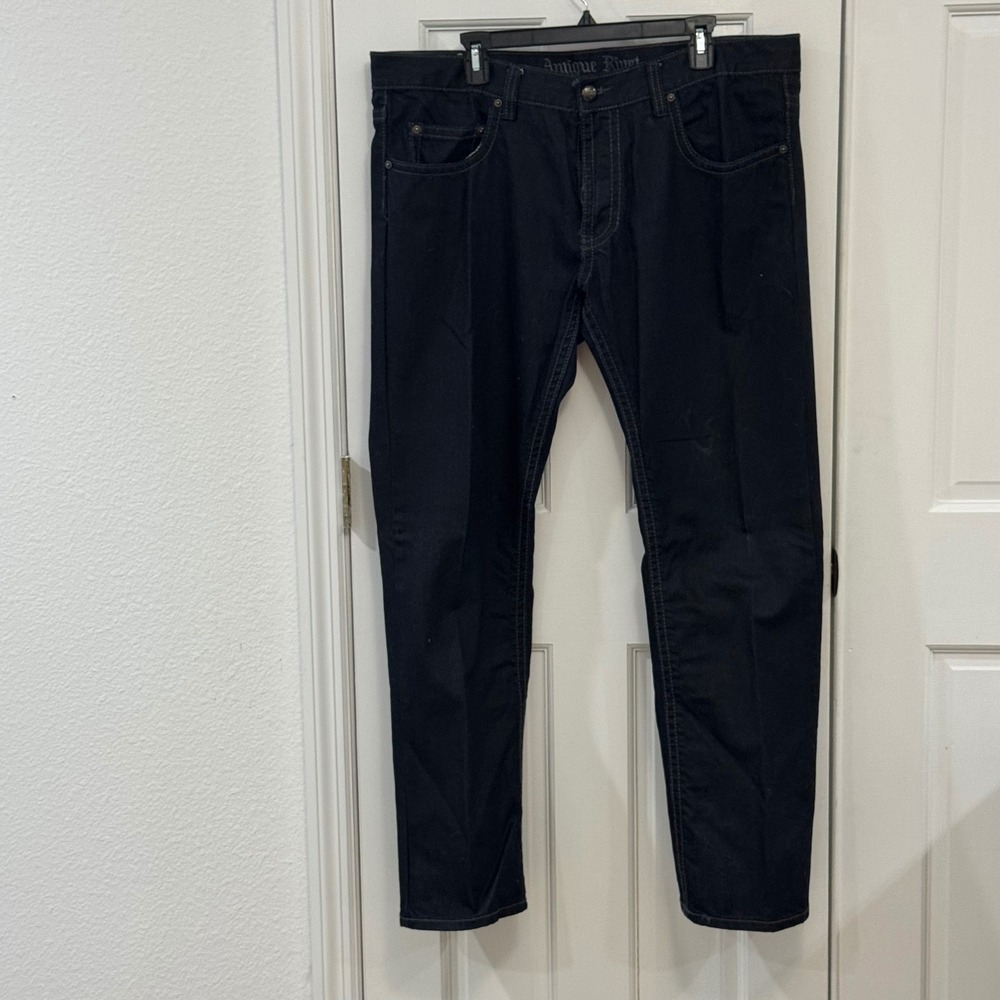 Vintage Antique Rivet Men's Jeans‎ 40x32 – Dark Blue Straight Leg Denim